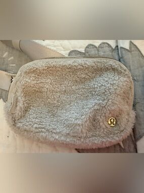 lululemon athletica Cream Sherpa Belt Bag